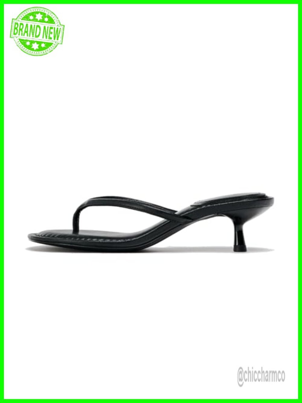 Kitten Heel Thong Sandals Low Heeled Slip On Flip Flops Women Summer Shoes